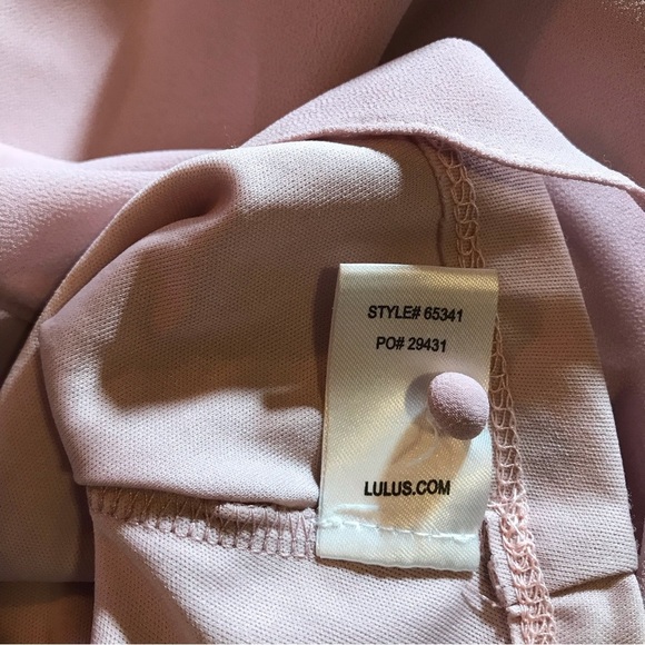 Lulu’s Meteoric Rise Powder Pink Maxi Dress Medium Wedding Formal Prom Event - Picture 9 of 11